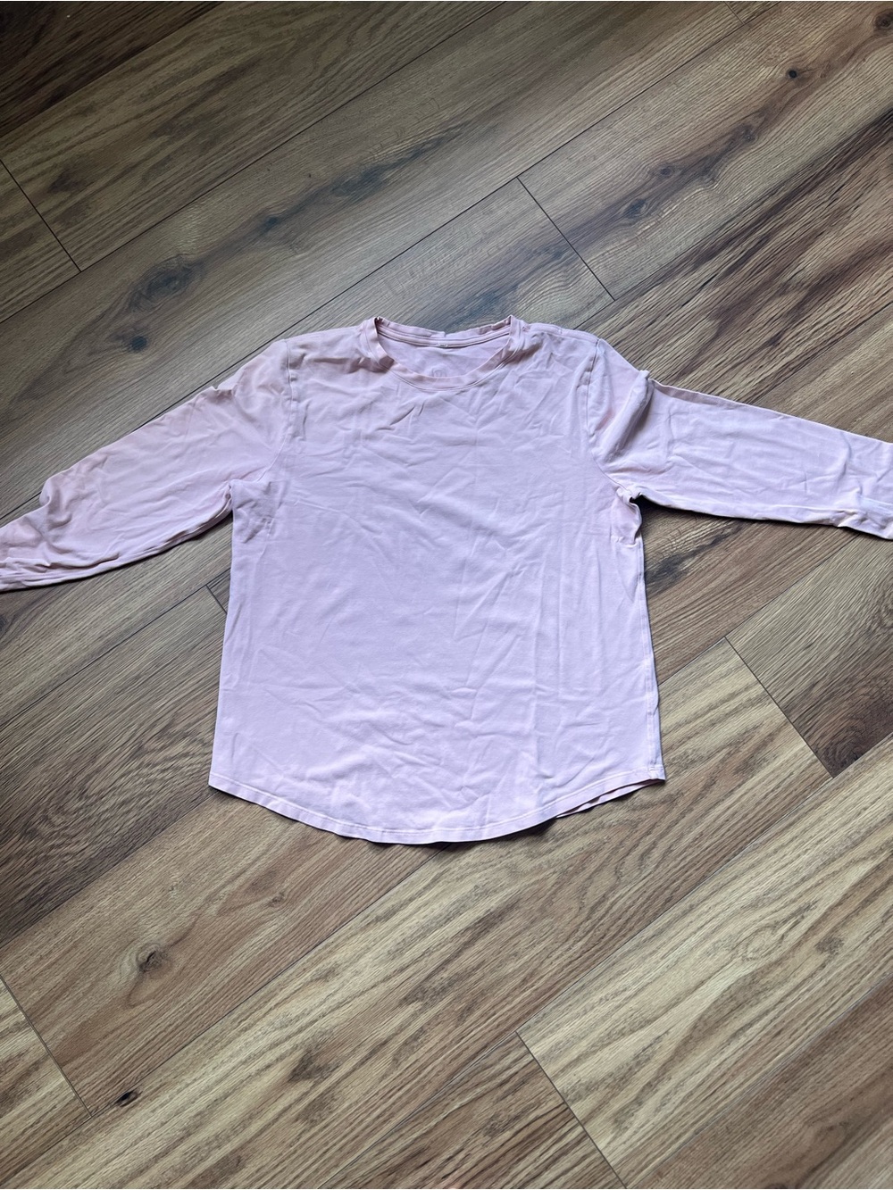 Lululemon Light Pink Long Sleeve Crewneck Top